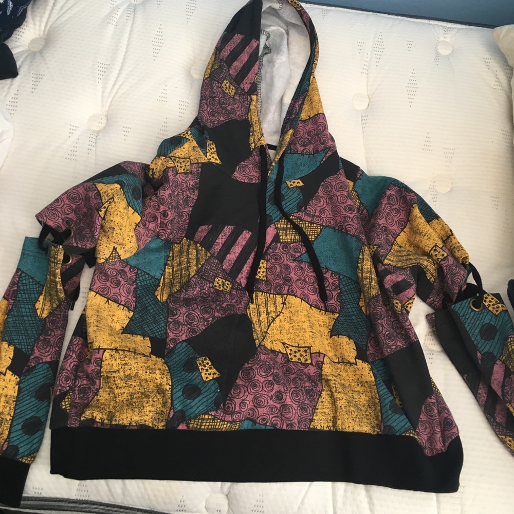 The Nightmare Before Christmas Sally Crop Hoodie